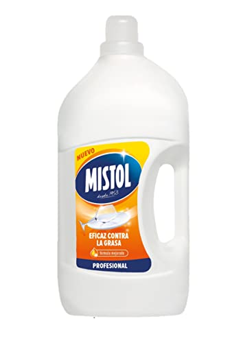 Mistol Professional - Lavavajillas líquido a mano 4 L - Fórmula mejorada - Mayor concentración, eficacia y rendimiento
