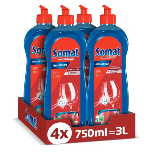Somat Duo Power Experts Abrillantador para lavavajillas máquina 750 ml - Pack de 4 unidades